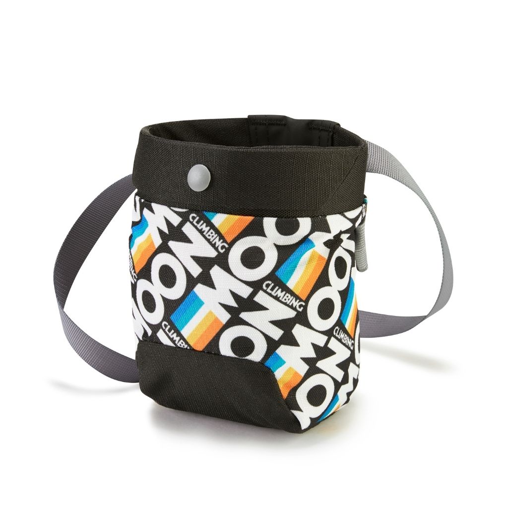 Sport Chalk Bag, Retro Stripe Black-Mankkapussi-Moon Climbing-HiRock