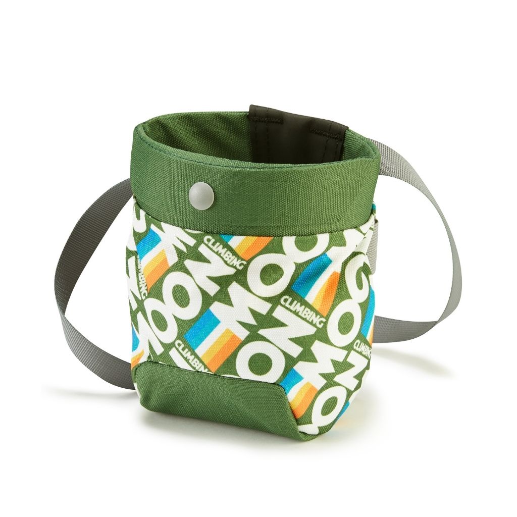 Sport Chalk Bag, Retro Stripe Green-Mankkapussi-Moon Climbing-HiRock