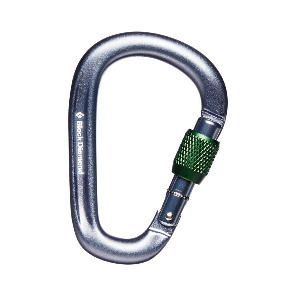 Pearlock Screwgate Carabiner, Gray-Sulkurengas-Black Diamond-HiRock